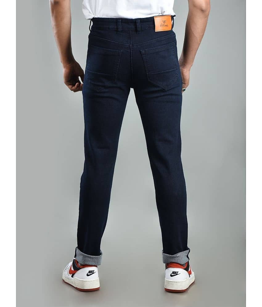 Aflash Slim Fit Basic Men's Jeans - Dark Blue ( Pack of 1 ) view 2