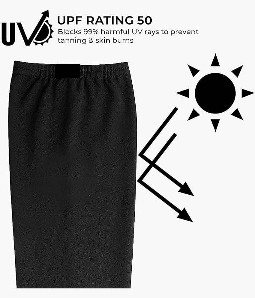 THRIFTKART Black,Skin color Women's UV Protection Gloves ( Pack of 2 ) view 2