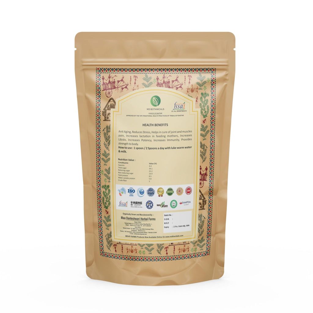 Safed Musli Powder (100gm) MD Organic and Natural Product view 2