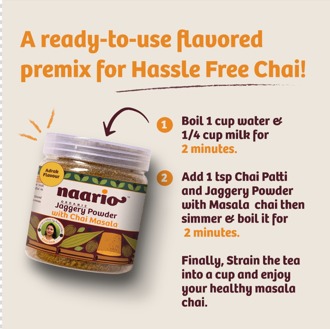 Jaggery Powder Chai Masala- Adrak view 2