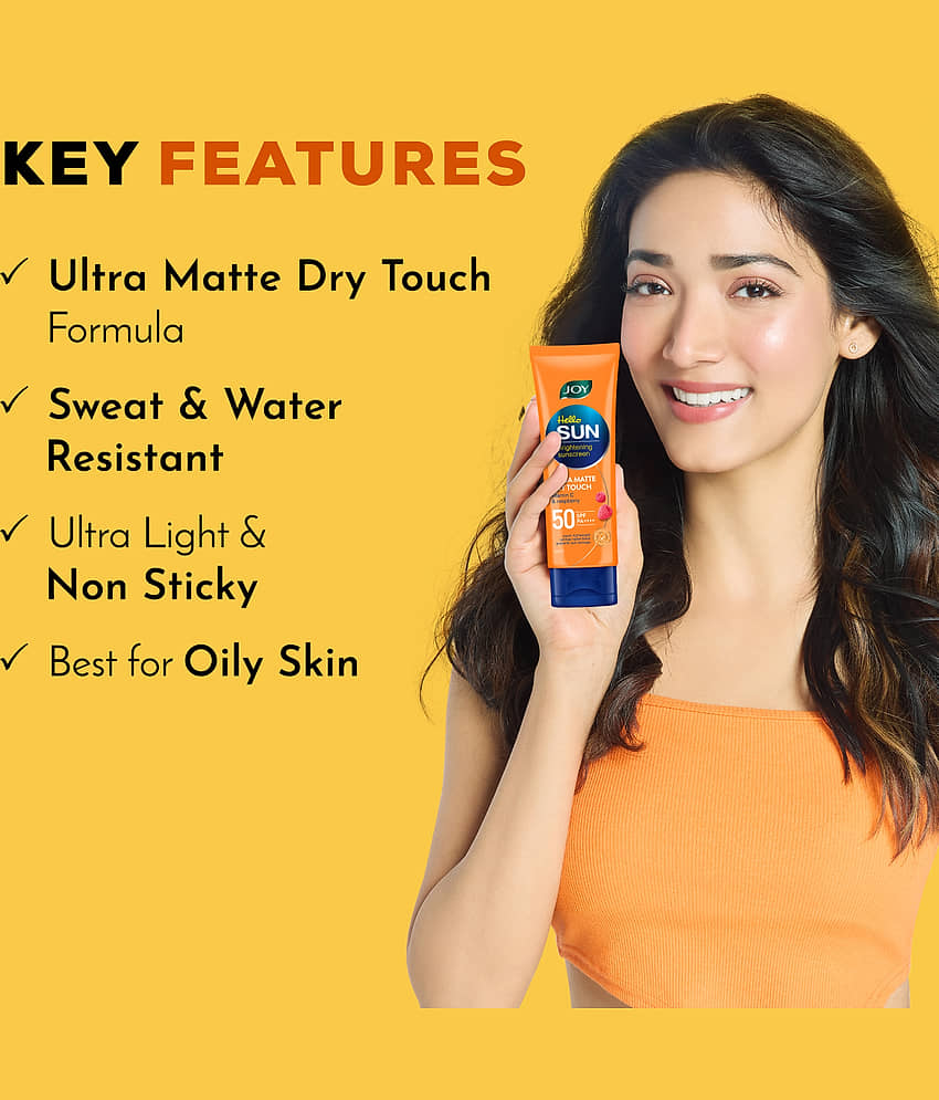 Joy Mattifying SPF 50 PA++++ Sunscreen For Oily Skin Ultra Light & Sweat Resistant 50ml (Pack of 1) view 2