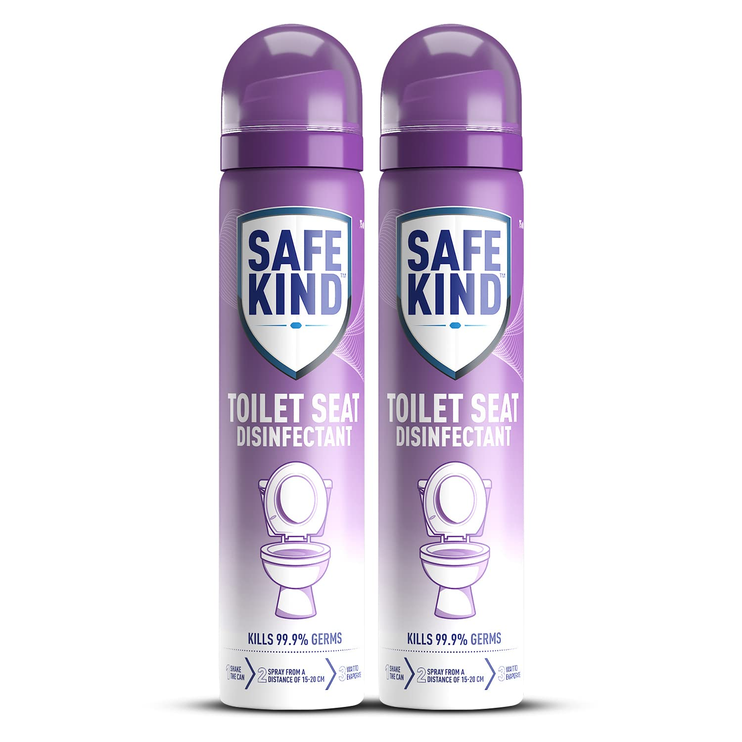 Mankind Safekind Toilet Seat Disinfectant Spray for Instant Disinfection 75ml (Pack of 2) view 2