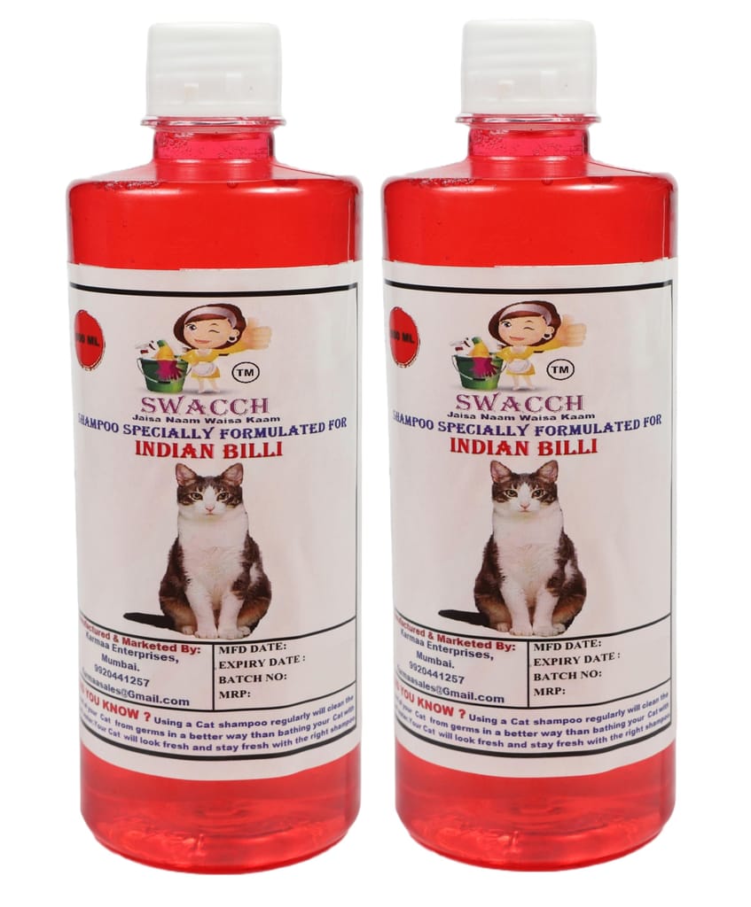 SWACCH Shampoo Specially FORMULATED for Indian Billi (500ML) (Pack of 2) Strawberry view 2