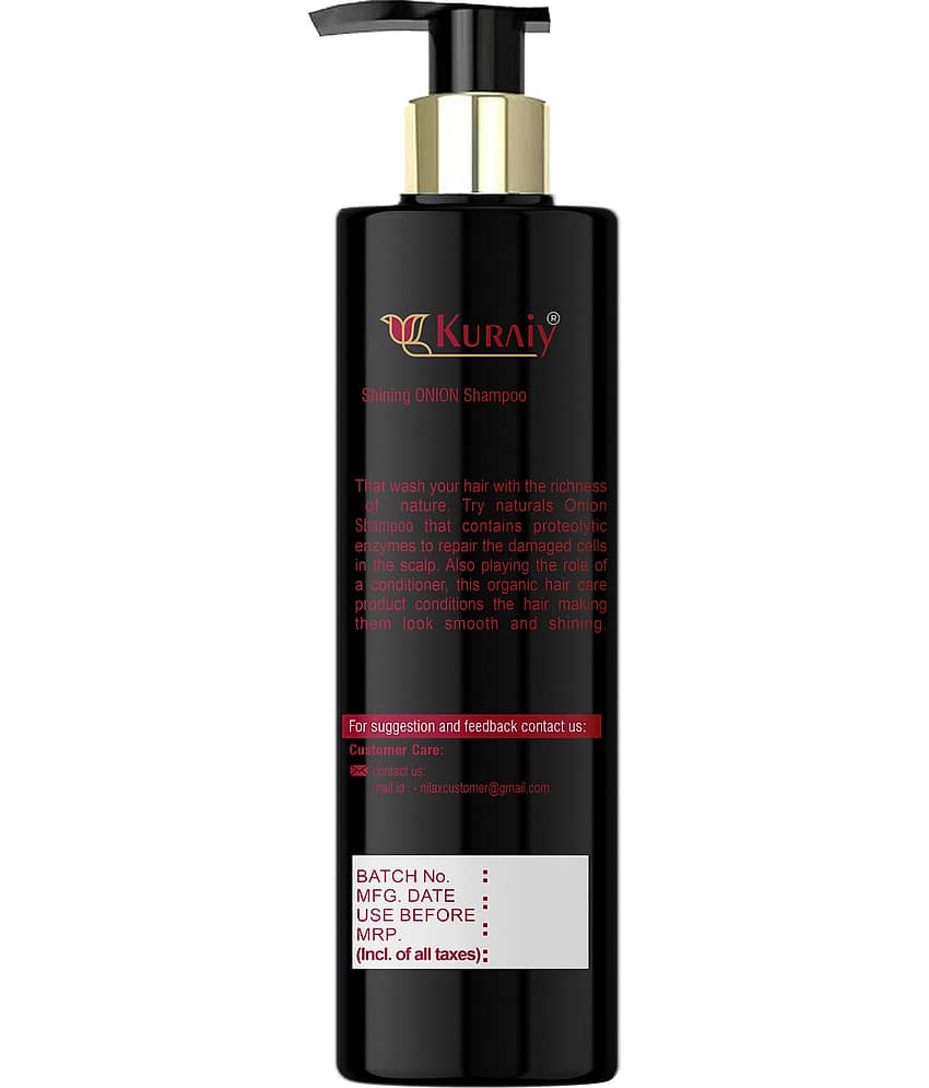 KURAIY RED ONION SHAMPOO FOR HAIR GROWTH & REDUCE HAIR FALL 200ML view 2