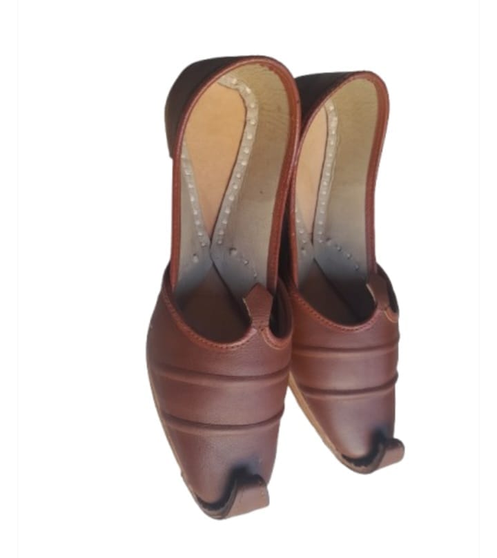 Brown Leather Juti for Men view 2