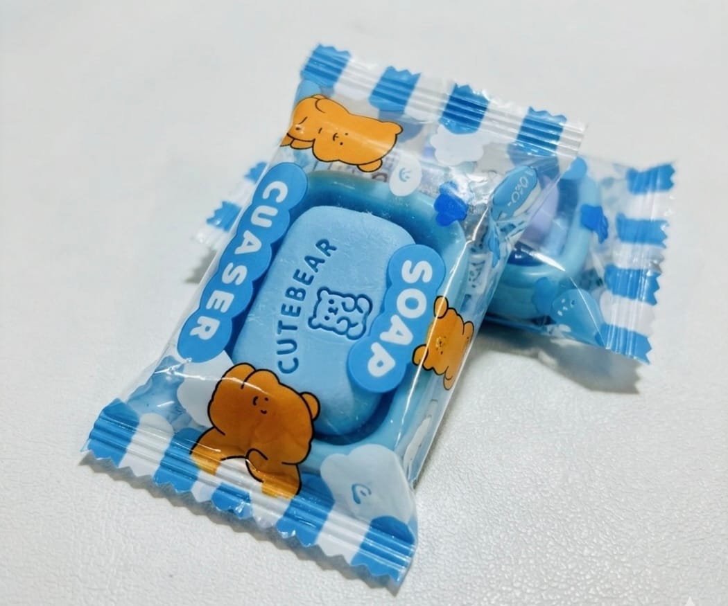 Ice Cream Shape Cartoon Theme Erasers for Kids