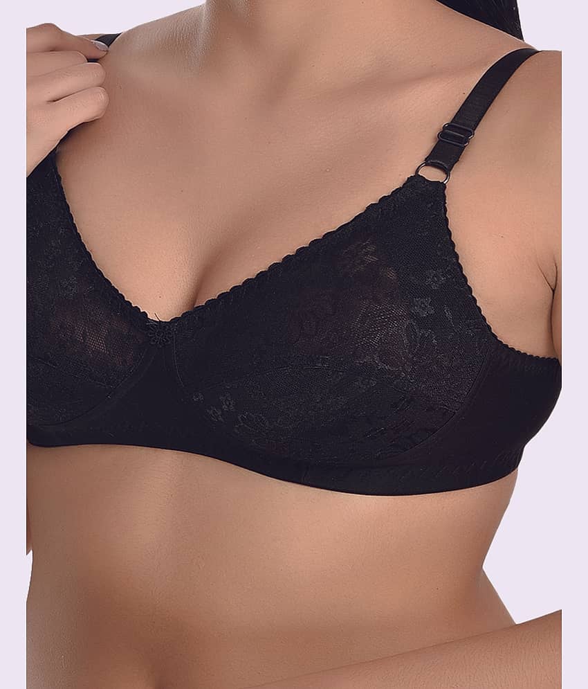 LadySoft Cotton Blend Non Padded Women's Everyday Bra ( Burgundy ) Nancy Bra view 2