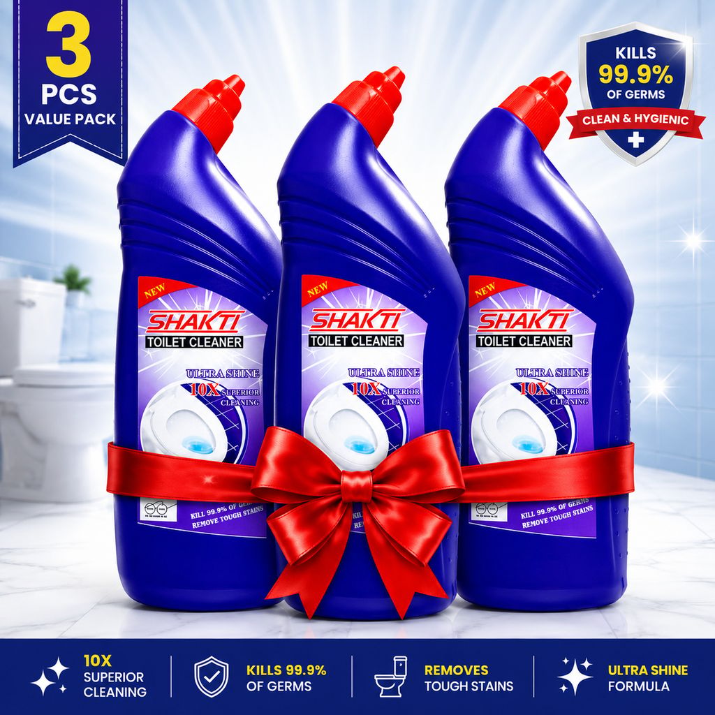 SHAKTI Toilet Cleaner 1 Ltr - 3 Pcs Combo view 2