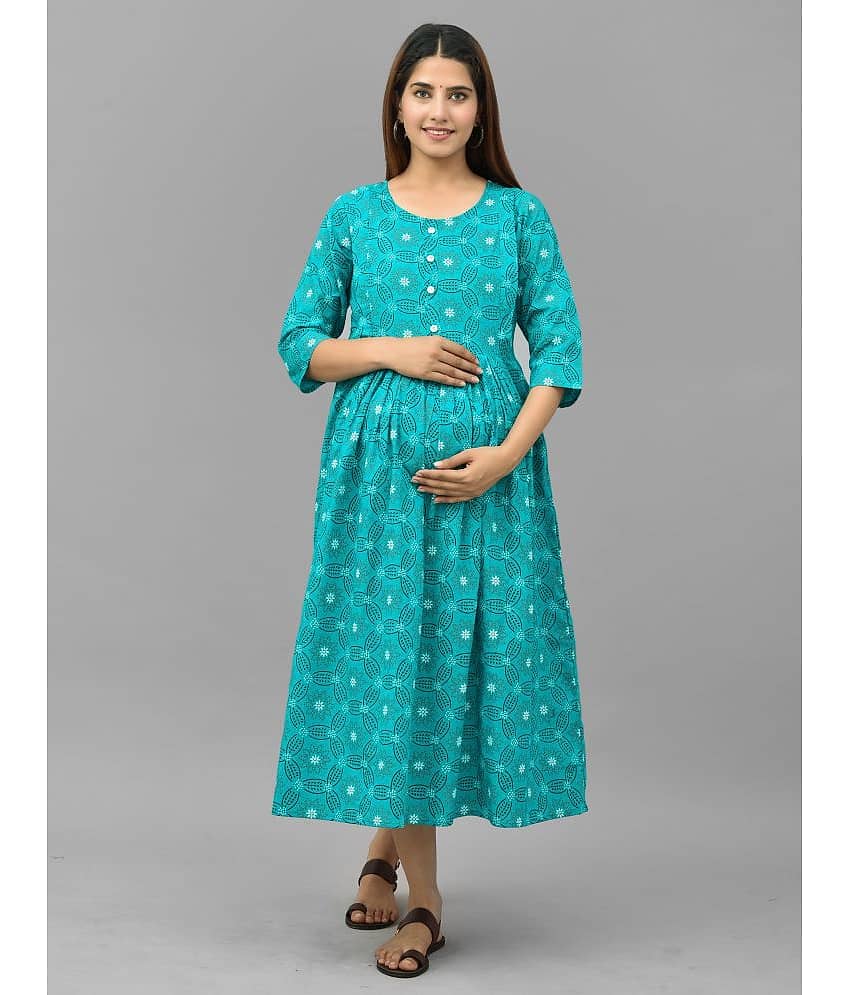 Nevisha Style Multi Color Cotton Maternity Kurta Single