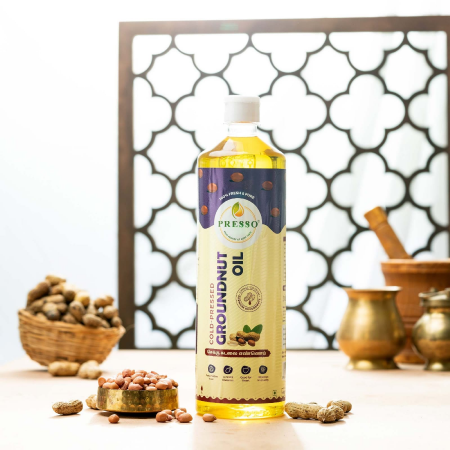 Presso Cold Pressed Groundnut Oil 1 Litre