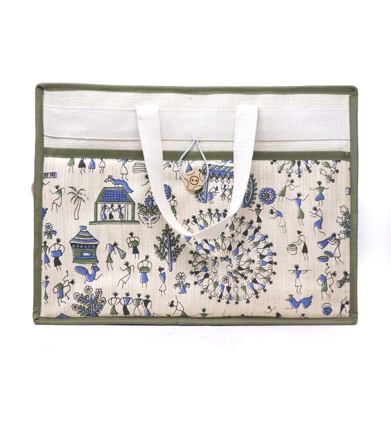 Handcrafted Jute Shopping Bag view 2