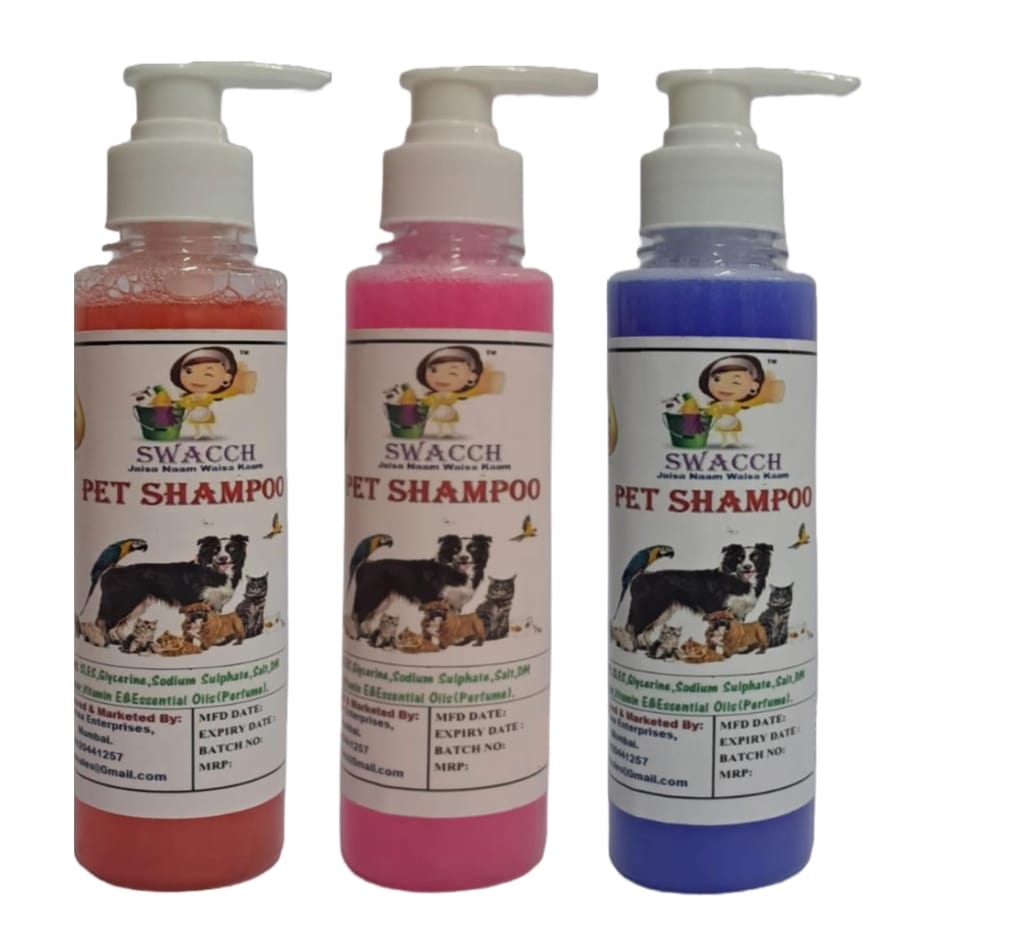 SWACCH Premium Shampoo for PET Shampoo (200ML) (Combo Pack of 3) Strawberry, Rose & Lavender view 2