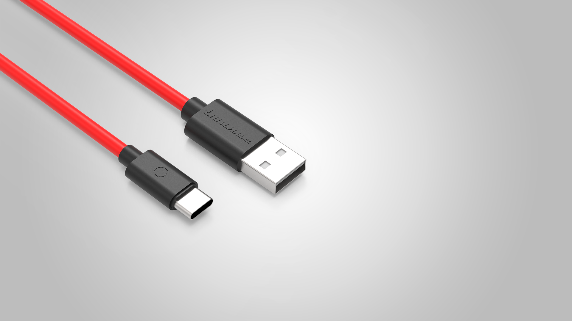 Twance N23R TPE - USB to Type C ,2.4A charging Cable,0.25 Meter (Power Bank Cable), Red Color view 2