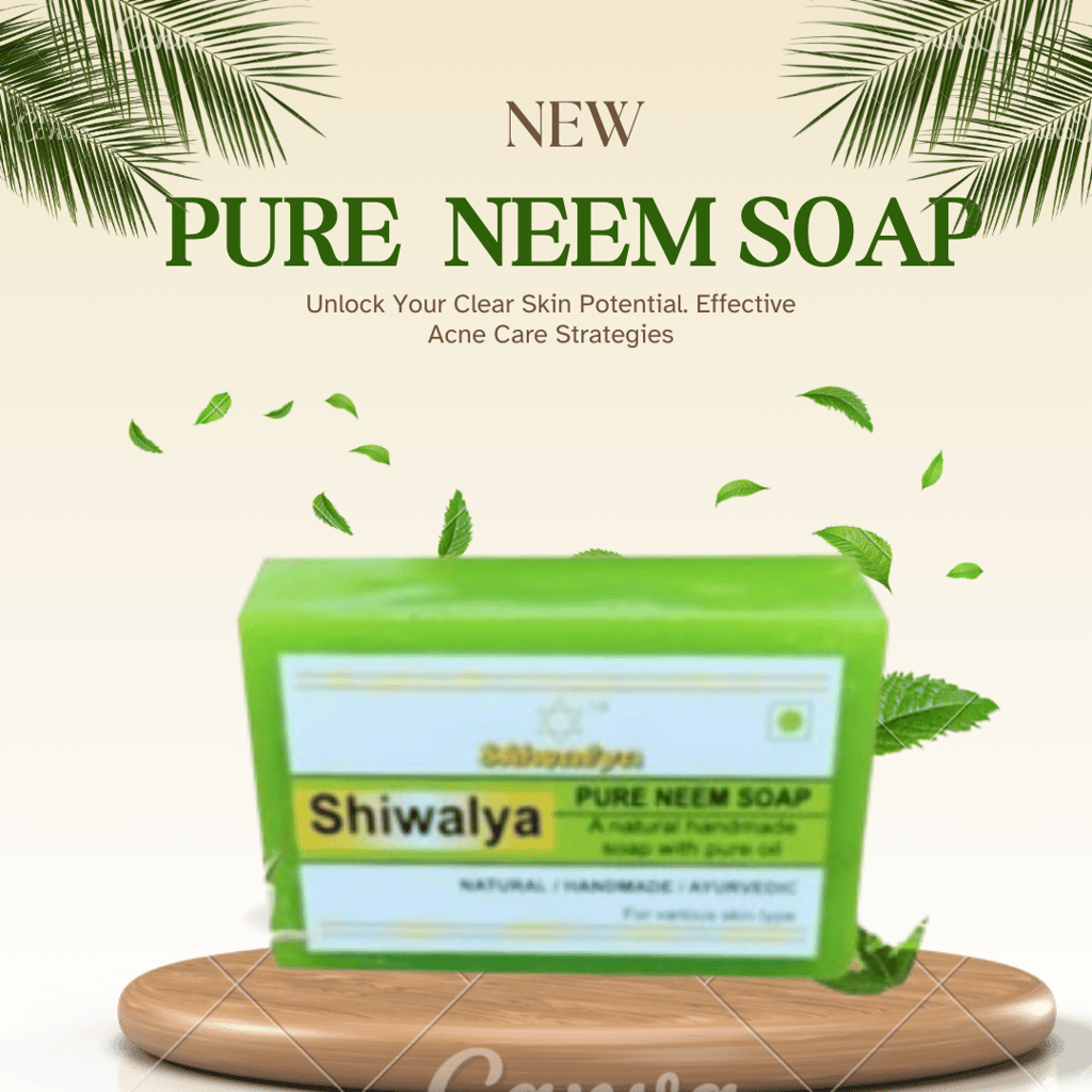 SHIWALYA Natural Neem Handmade Soap | Handmade Bathing Soap | Herbal Soap Soft & Radiant Skin | Suitable for All Skin Types (Pack of 2) view 2