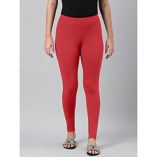 SHE PURE LUXURY WEAR Ankle Length Ethnic Wear Legging (Orange, Solid) view 2