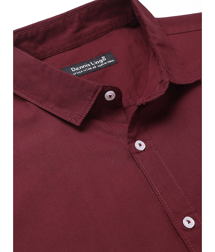 Dennis Lingo - White 100% Cotton Slim Fit Men's Casual Shirt ( Pack of 1 ) view 2