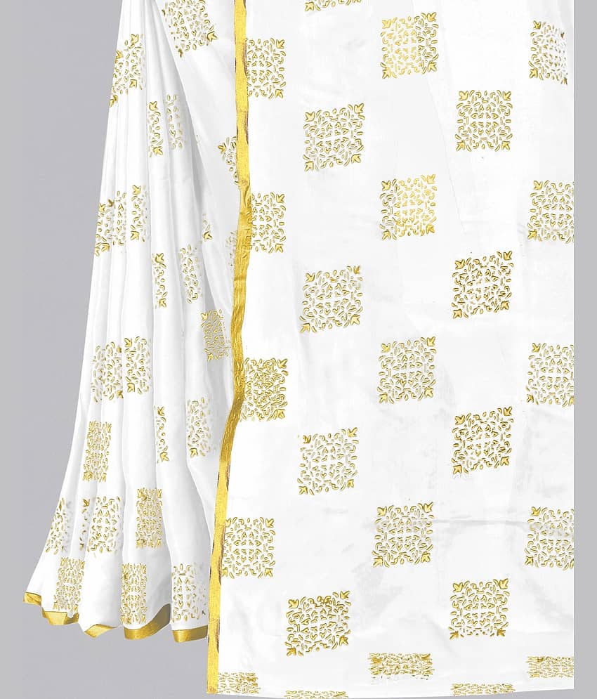 Rhey Chiffon Printed Saree With Unstitched Blouse Piece ( Rama ) view 2