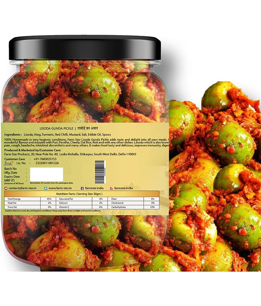 Farm Star Tasty Lisoda Gunda Fruit Pickle 400 g view 2