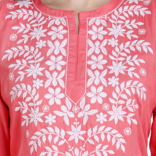 Lucknowi Rayon Cotton Kurta view 2