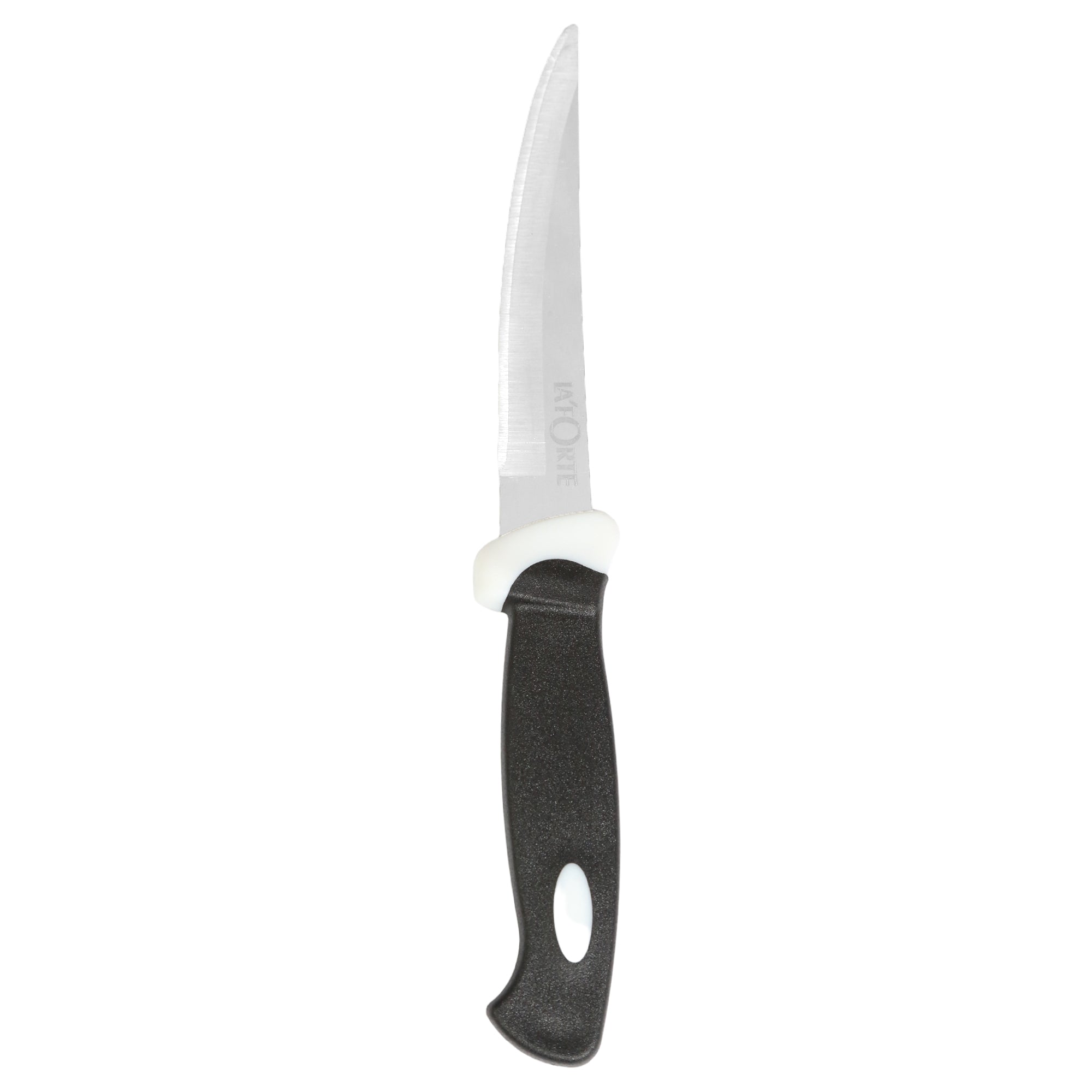 La Forte Stainless Steel Kitchen Knife Set with Soft Grip, 3-Pieces (Black) view 2
