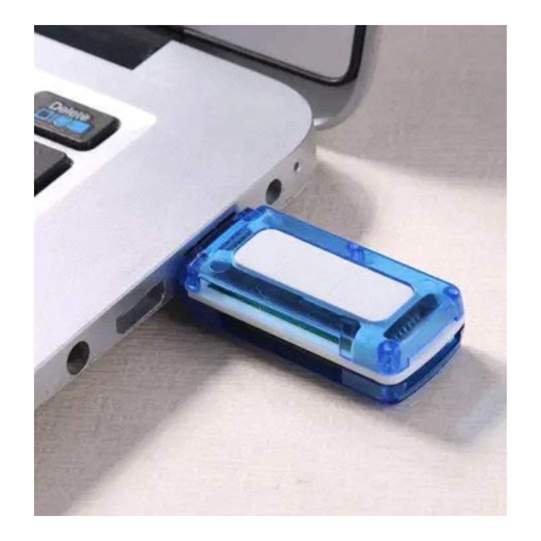Multi-Card Reader Adapter, 4-in-1 USB 2.0 Port for Micro, TF, MMC, MS, M2 Memory Cards view 2