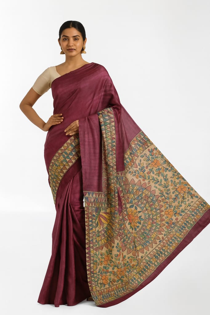 Tussar Silk Saree