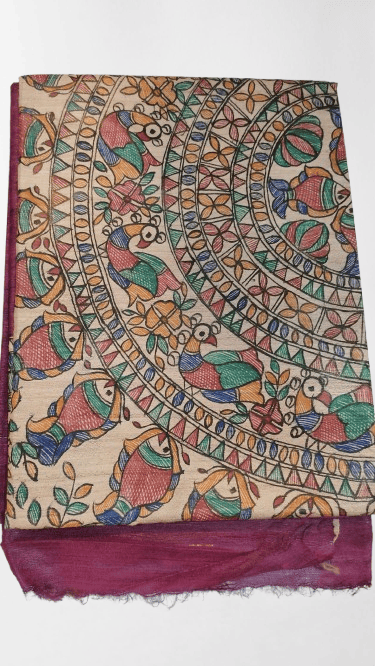 Tussar Silk Saree view 2