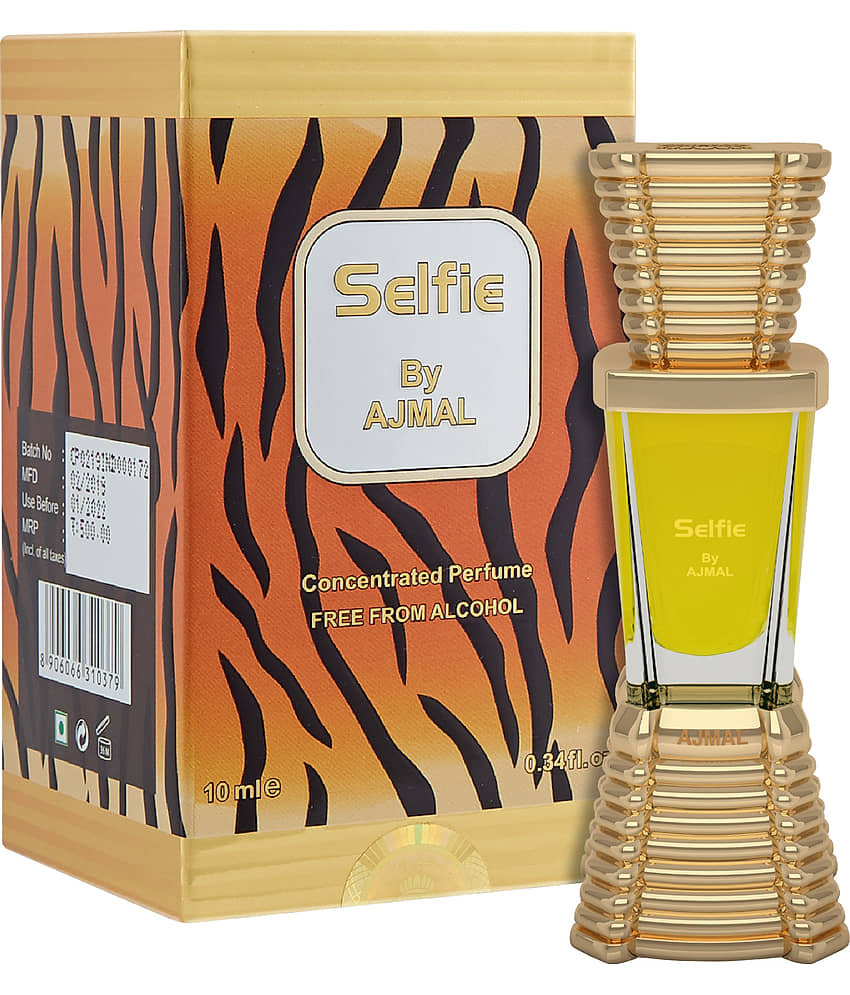 Ajmal Selfie Attar Woody & Aromatic Fragrance NonAlcoholic LongLasting Attar For Men 10ML Pack of 1 view 2