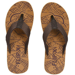 Flip X By Leaco Daily Comfort Flipflops For Men (Tan) view 2