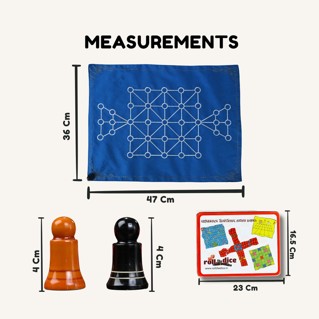 Sholo Gutti - Traditional Board Game (pack of 2) view 2