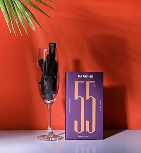 DARKINS Dark Chocolate | 70% Chocolate Blueberries | 55% Chocolate Single Origin | Gluten-free | Hand Crafted Chocolate | Unrefined Cane Sugar | Natural Chocolate Bar | Pack Of 2 view 2