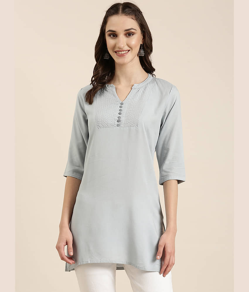 Cotton Blend Short Kurti For Women (Pack of 1) view 2