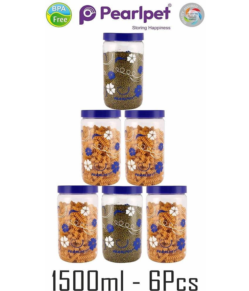 PearlPet - Blue Polyproplene Food Container ( Pack of 6 ) view 2