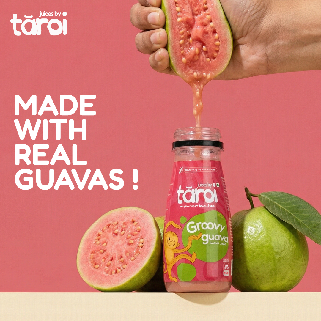 Taroi Red Guava Juice – 200 ml | Real Guava Juice, No Added Sugar view 2