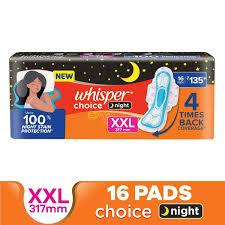 WHISPER CHOICE NIGHT XXL 16PADS