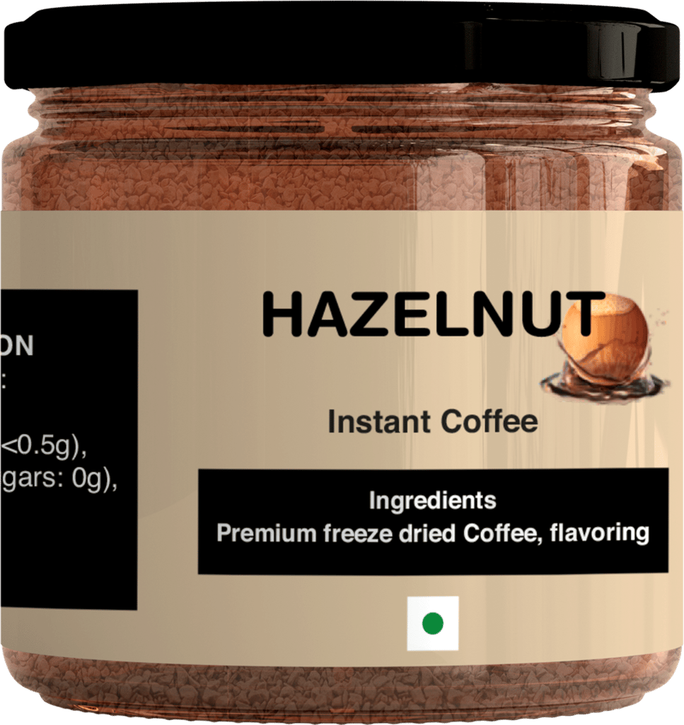 Coffee Nirvana Instant Coffee, Freeze Dried, Hazelnut Flavour, 70 g view 2