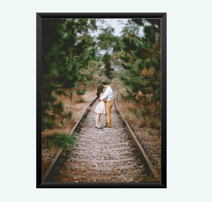 NOKKES Customized Premium Print with Your Personalised Photos Frame Black Color(Size - 5X7 Inch) Home, Wall, Office Decor and Gifts
