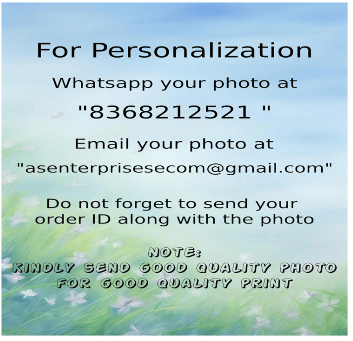 NOKKES Customized Premium Print with Your Personalised Photos Frame Black Color(Size - 5X7 Inch) Home, Wall, Office Decor and Gifts view 2