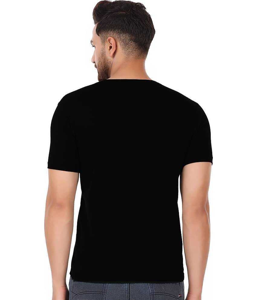 Prabhu Bhakti Black Cotton Blend Printed T-Shirt view 2