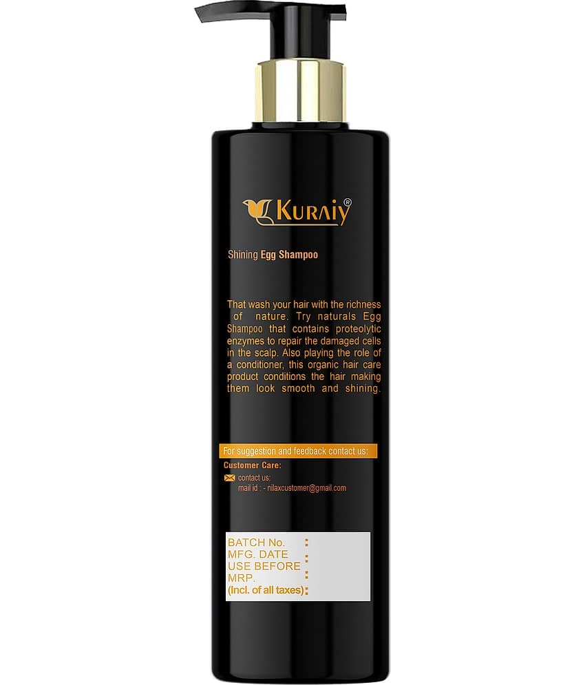 KURAIY EGGPROTEIN SHAMPOO FOR SMOOTH & SHINY HAIR 200ML PACK OF 2 view 2