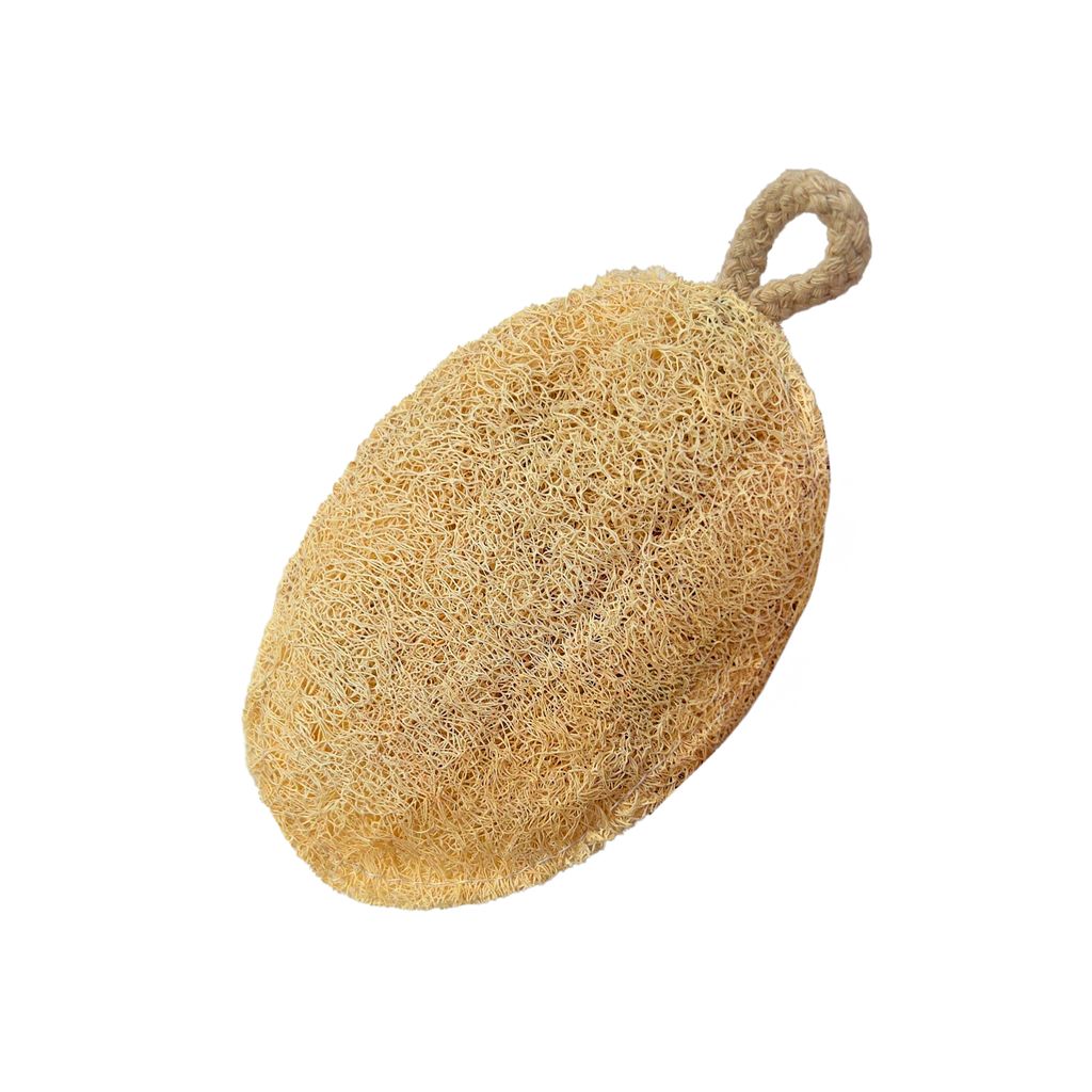Careberry's Eco Friendly Organic Loofah | Gentle Exfoliator Sun Dried Luffa | Hypoallergenic Bath Sponge | Ideal Daily Body Wash Scrub | Sustainable Bathroom Essentials view 2