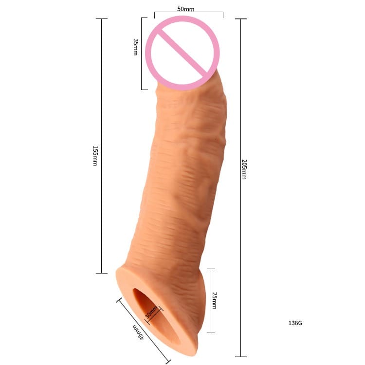 BAJATE RAHO 9 inch Non-Vibrating Dragon Condom For Men,