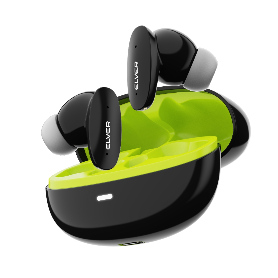 Elver Buds Neo TWS Earbuds with ENC, Upto 40 Hours Playback, 13mm Drivers, Bluetooth 5.3 - Black