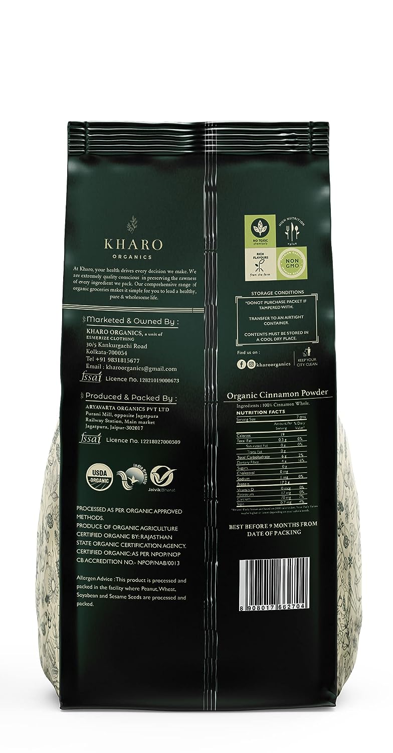 Kharo Organics Dalchini Cinnamon Powder 100 Gms Pack Of 2 view 2