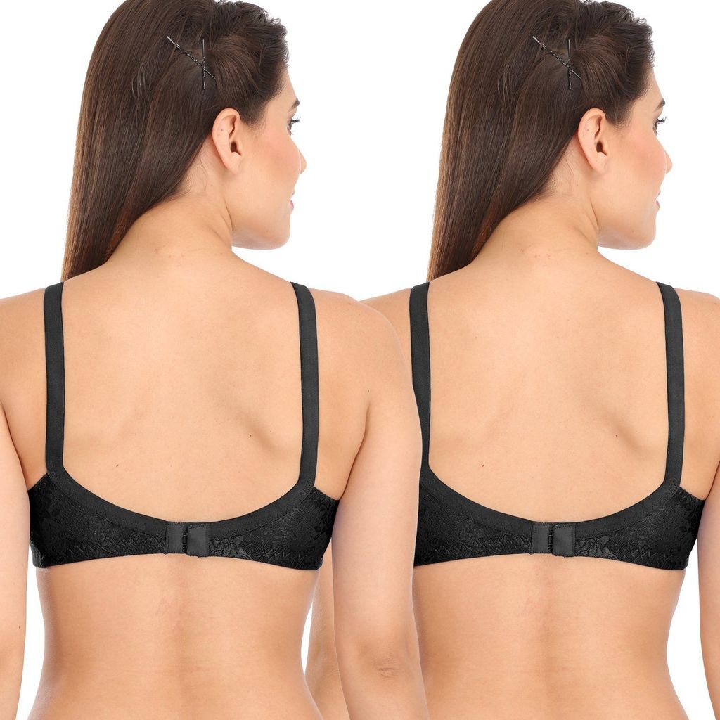 SONA Vibekart Women's Lace Non-Padded Non-Wired Full Coverage Bra view 2