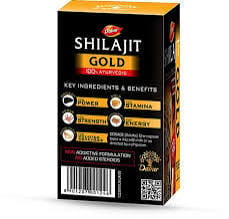 Dabur Shilajit Gold Premium Vitality Ayurvedic Supplement for Men (20 Capsules) view 2