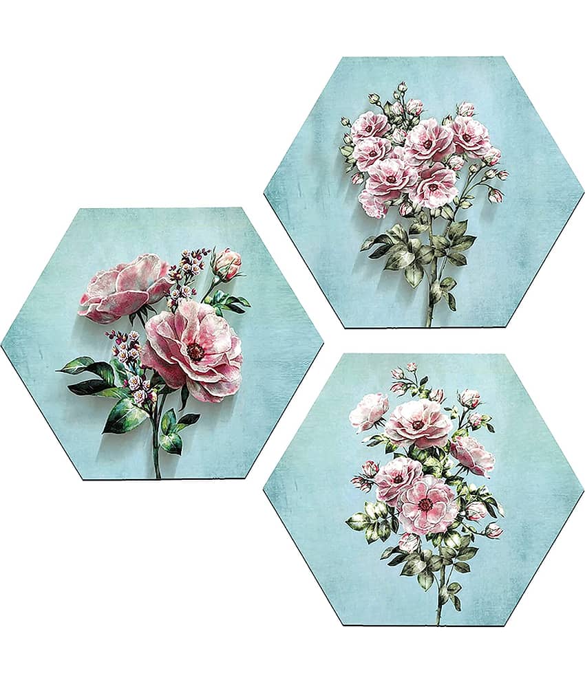 Indianara Hexagon Paintings MDF Painting Without Frame view 2