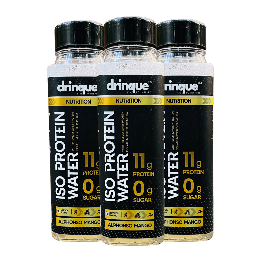 Drinque™ ISO PROTEIN WATER- 11g ISOLATE PROTEIN (Alphonso Mango) (pack of 5)