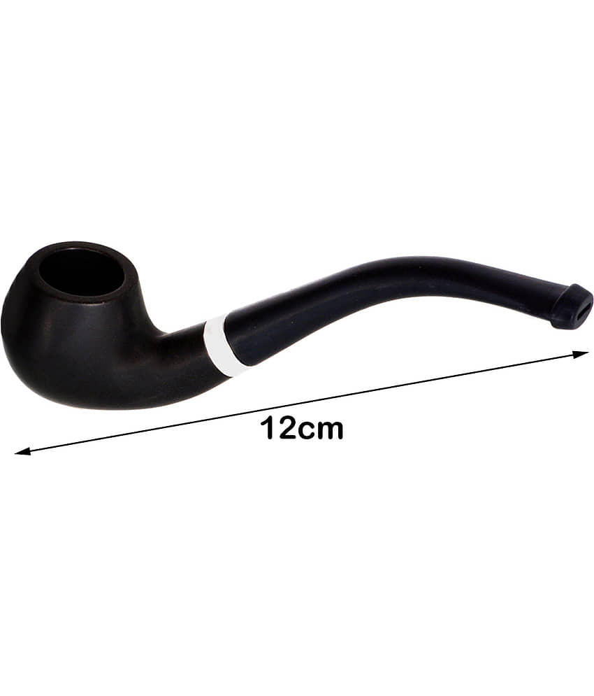 JMALL Black 12 cm Wooden Pipe - Pack of 1 view 2