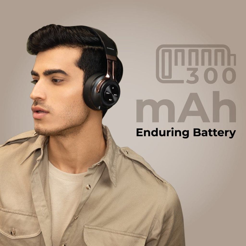 Hammer Bash Over the Ear Wireless Headphones with HD Mic view 2